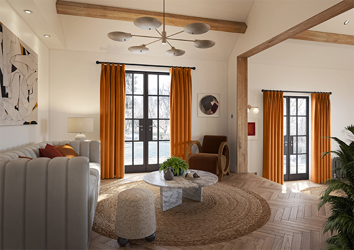 Ultra Luxe Velvet, Rust - Made to Measure Curtains - Image 8